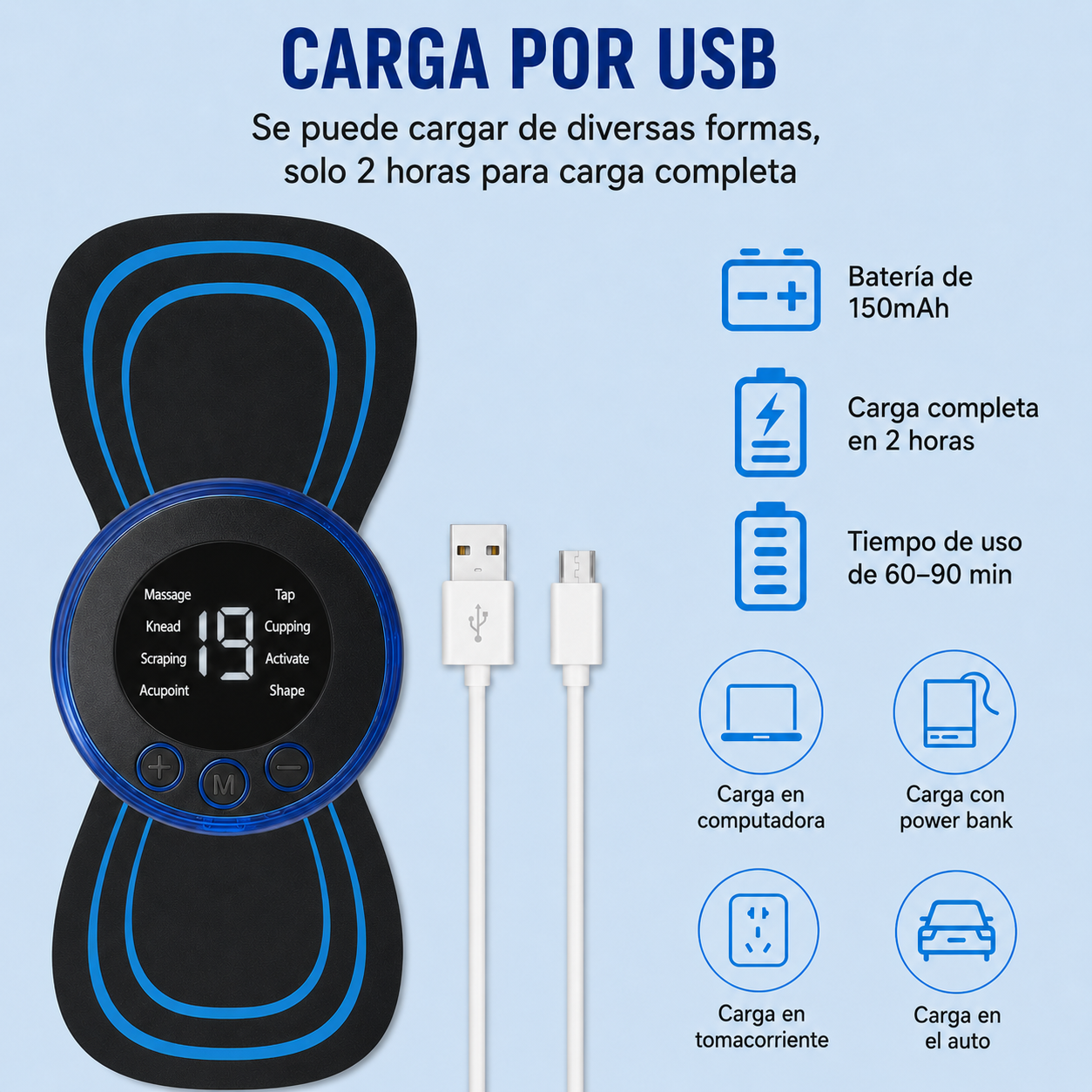 ZenPulse - Masajeador EMS Inteligente